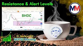 Today at NEPSE 26 January 2026 #trading #nepsechartanalysis #stockexchange #viral #nepal #newvideo
