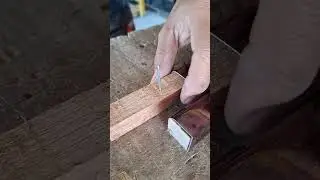 trick to insert wood into a larger hollow #aluminium #woodworking #works #shots #wood #craftsman