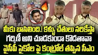 CM Chandrababu Strong Warning To YCP Psychos | Pregnant Women Incident | Ap Police Treatment | TT