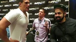 Alberto El Patron and Josh Mathews at Wrestlecon 2018