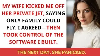MY WIFE KICKED ME OFF HER PRIVATE JET, SAYING ONLY FAMILY COULD FLY. I AGREED