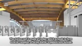 Crossrail shorts: Abbey Wood station animated fly-through