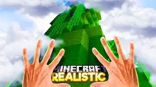 Realistic Minecraft - CLIMBING THE BEANSTALK & SEEING GIANTS IN REAL LIFE!