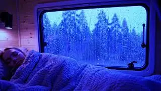 Heavy Rain and Gentle Thunder Creating a Deep Sleep Sanctuary in Your Cozy Van