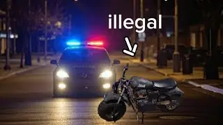This bike is illegal on the road but I don't care 