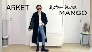 &OtherStories coat, ARKET sweaters, MANGO boots & wool blazer