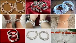 Silver Anklets Designs For Baby Girl || Latest Baby payal design images || New silver baby Anklets