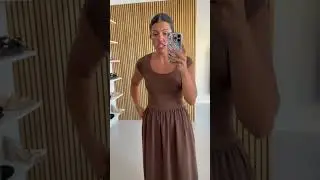 The Rivka Knit Midi Dress in Brown