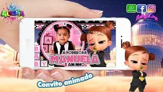 Modelo Convite Virtual Animado Poderosa chefinha Filme