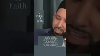 The 6 pillars of faith in Islam.
