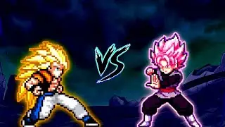 Gogeta SSJ3 V5 OP VS Goku Black Purgation OP (all form) in Jump Force Mugen