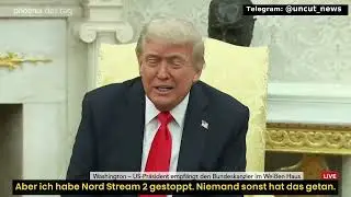 Merz schweigt &ndash; Trump br&uuml;stet sich mit Nord Stream-Stopp