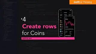 Design a row to display coins in a List | SwiftUI Crypto App #4