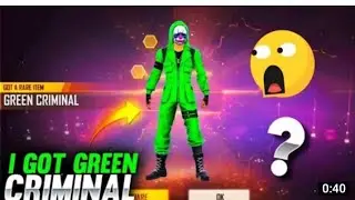 Free Fire Green Criminal Bundle Event 1 spin trick | Free Fire New Event |