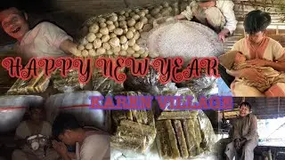 Prepared some food for new year gift at Karen village.