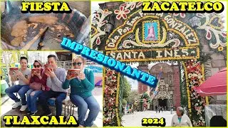 GRAN FIESTA DE ZACATELCO TLAXCALA 2024 🎆🚗🍝🍺🍗🍽️  #zacatelco #tlaxcala #ferias #Santa Inés