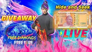 🔴Live ​​Hide and Seek GIVEWAY - #1v1 #freefiretelugu  #freefirelive  #xogaming25 #ff #freefire #fyp