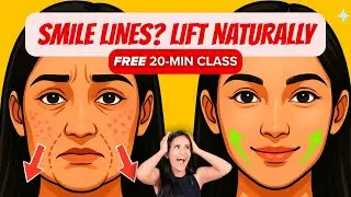 Day 5 of 10-Day Face Yoga Challenge: Lift Smile Lines & Plump Lips Naturally | Face Yoga & Massage