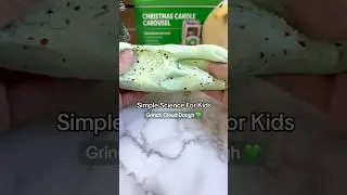 Grinch Cloud Dough DIY Sensory Activity #kiwico #scienceexperiment #diy