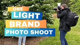 One Light Photoshoot Setup for An Outdoor Brand Session