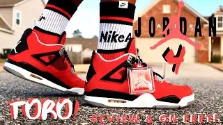 ОТЛОЖЕННЫЙ ВЫХОД!! ОБЗОР И ФОТО НА НОГАХ КРОССОВОК JORDAN 4 “TORO”!!