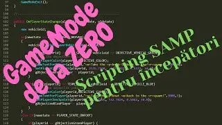 Gamemode de la zero - Tutoriale Scripting SAMP de la ZERO #2