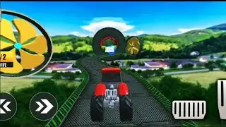 Tractor Stunt Racing Simulator ~ Impossible Tractor Stunt  Tracks 3D Gameplay