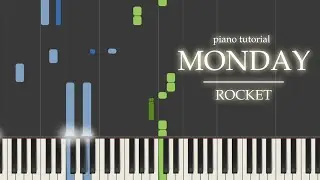 PIANO TUTORIAL | Monday - ROCKET | (на пианино)