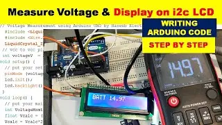 Измерьте напряжение с помощью Arduino || Отображение на ЖК-дисплее с помощью Arduino
