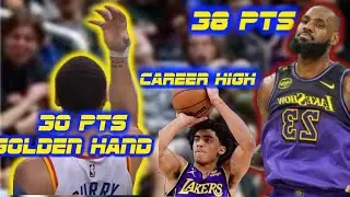 GOLDEN HAND Curry  nagpaulan ng Tres LEBRON Kayod Kalabaw Max Christie career high