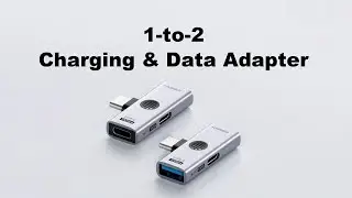 Hagibis USB-C Splitter with 100W Fast Charging and 10Gbps USB 3.2, 2 in 1 OTG Adapter #tech