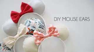 DIY How to make Minnie Ears at home (Mouse ears no sew, easy)
