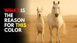 Which are the rarest color variations found in Arabian horses and Doberman dogs worldwide today