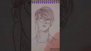 bts jin drawing 💜  #shorts #bts #jin #art