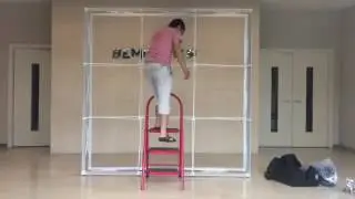 SAS Fabric Pop Up Wall With Lightbox