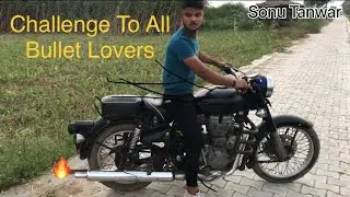 सभी #Bullet lovers को chalenge यें करके dikhaoo ॥Bullet pataka with Company stock scilencer