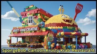Spongebob Simulator (lego building restaurant for kids) 🧩