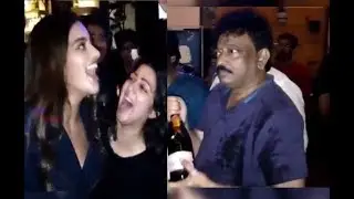 RGV Wild Behaviour At Ismart Shankar Success Party | Charmi | Nidhhi Agerwal | Nabha Natesh