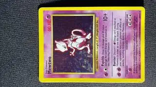 Mewtwo Holo 10/102 Base Set Pokemon Rare Card LP/MP