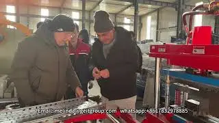 Turkish client is inspecting the cable tray roll forming machine 