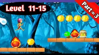 Jungle Castle run level 11-15  part android gameplay. Jungle castle run game.
