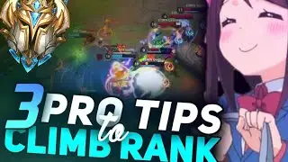3 Competitive Player Tips To RANK Up!  👑 - Kyte - Wildrift!