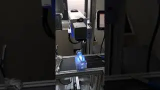 UV laser marking machine mark Logo/company name/text on glass trophy for Advertising company