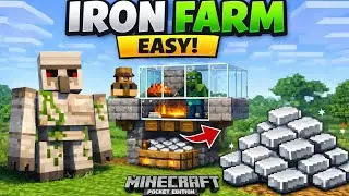 How To Make Iron Farm In Minecraft Pocket Edition | Hindi 