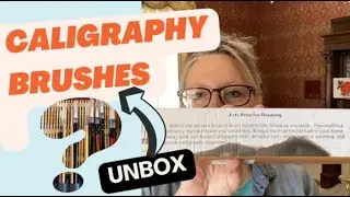 Unboxing New Calligraphy Watercolor brushes | Bear, Wolf, and Goat Hair?