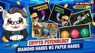 Crypto Psychology - Diamond Hands vs. Paper Hands ⚡️CAT GOLD MINER ACADEMY