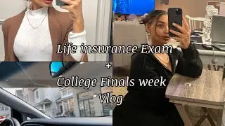 Preparing for my life insurance test + College + Running Earrands