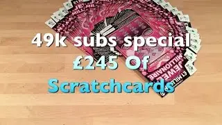 49k subs Scratchcards Special 49 Jewel Millionaire 49 DIFFERENT SHOPS