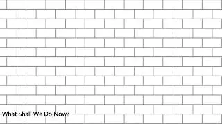 Pink Floyd - What Shall We Do Now?  (Lyrics)