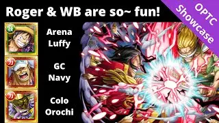 Roger and Whitebeard are busted and fun! Lets try out all their gimmicks and its uses! OPTC Showcase